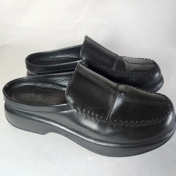 Dansko Madigan Black Leather Slip On Mule Size 41 US 10.5-11 - Picture 6 of 16